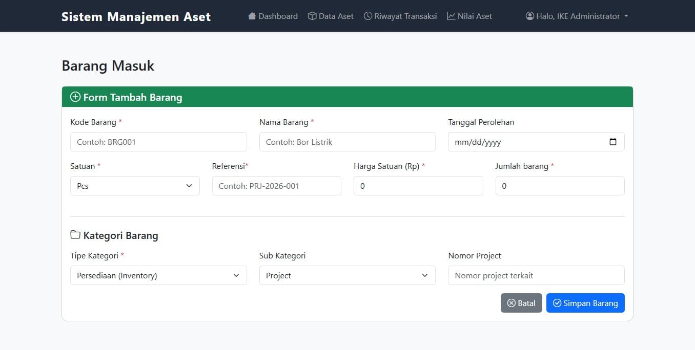 Sistem Manajemen Aset case study preview 2